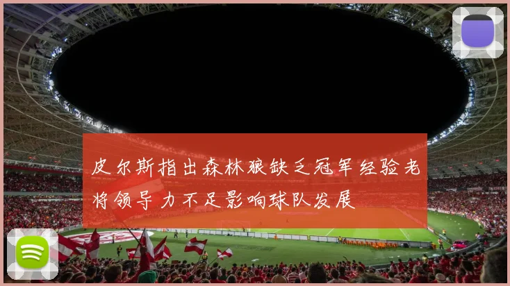 皮尔斯指出森林狼缺乏冠军经验老将领导力不足影响球队发展